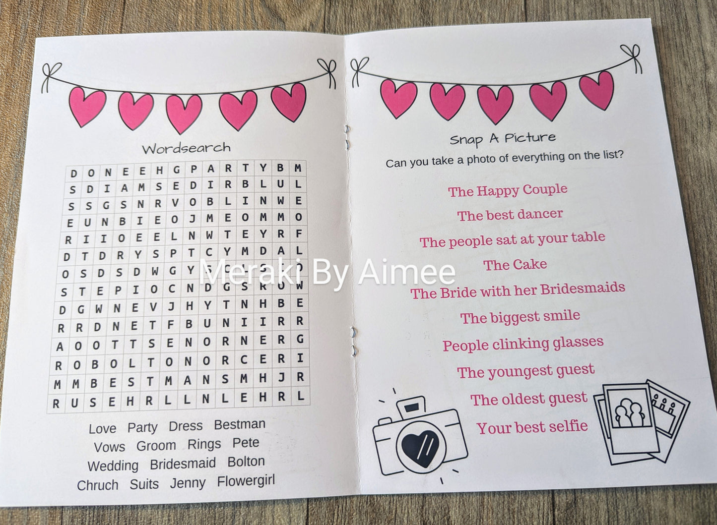 Personalised Activity Book