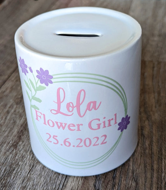 Flower Girl Money Box