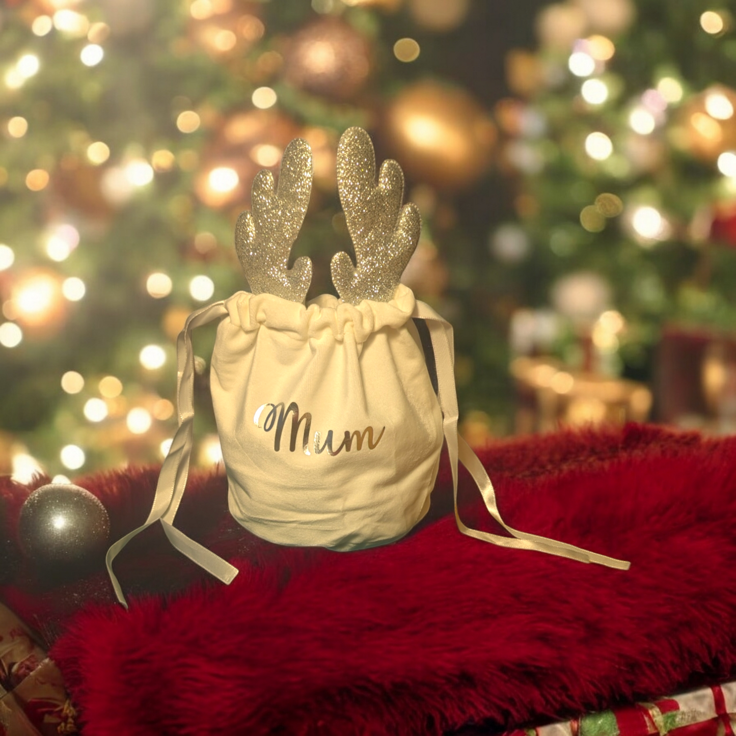 Reindeer gift bag